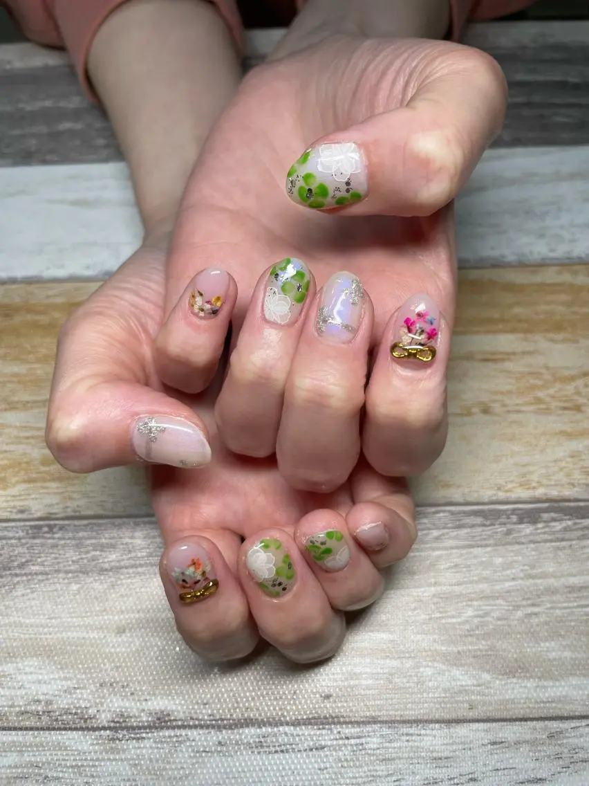 ネイル アートネイル ハンドネイル フットネイル oki nailのネイルデザイン
