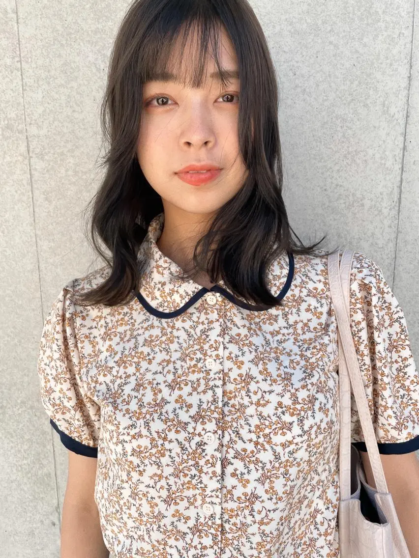 ミディアム カラー 似合わせカット カット ヘアカラー トリートメント センスをお届けします 大谷将生infpのヘアスタイル