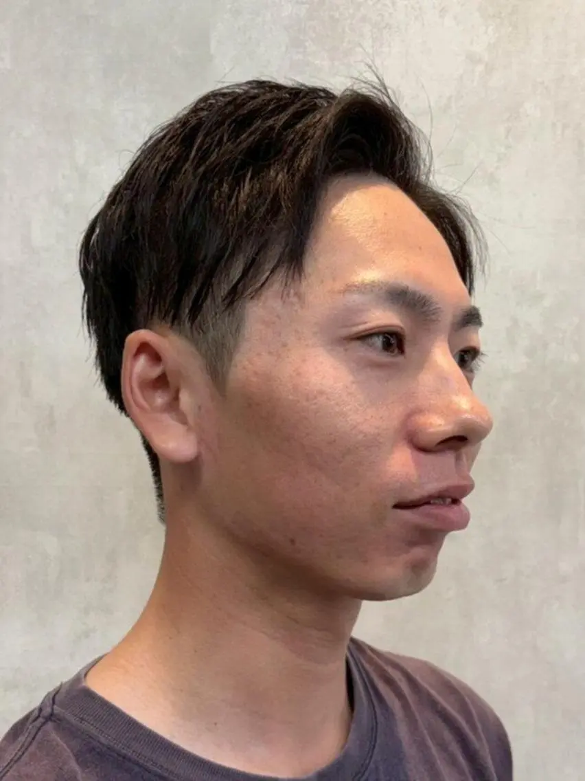ショート メンズ ツーブロック カット インフィニィトネオ 澤田のヘアスタイル