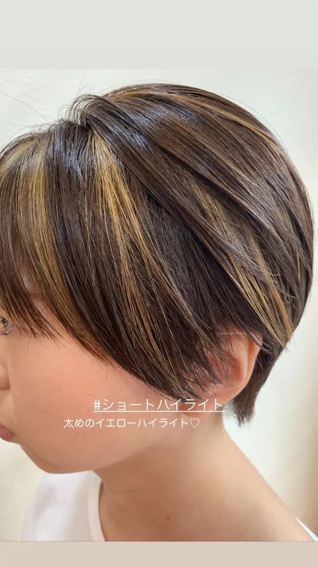 ショート カラー ヘアカラー トリートメント ヘアセット 🌸スタイリスト 山浦美恵のヘアスタイル