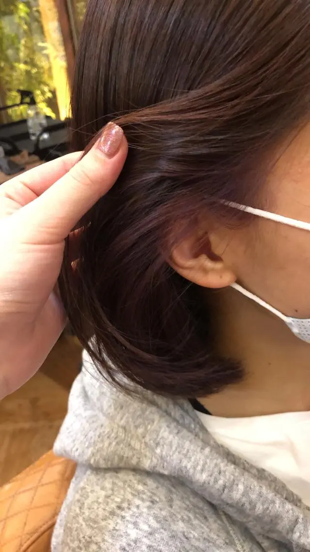 ミディアム カラー インナーカラー ヘアカラー 川元 汐音のヘアスタイル