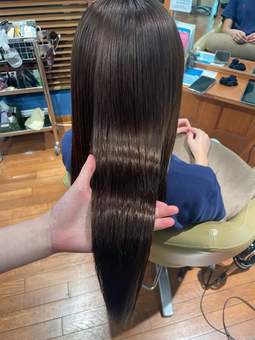 ロング カラー 髪質改善 トリートメント 🫧艶髪&髪質改善 YUKAのヘアスタイル