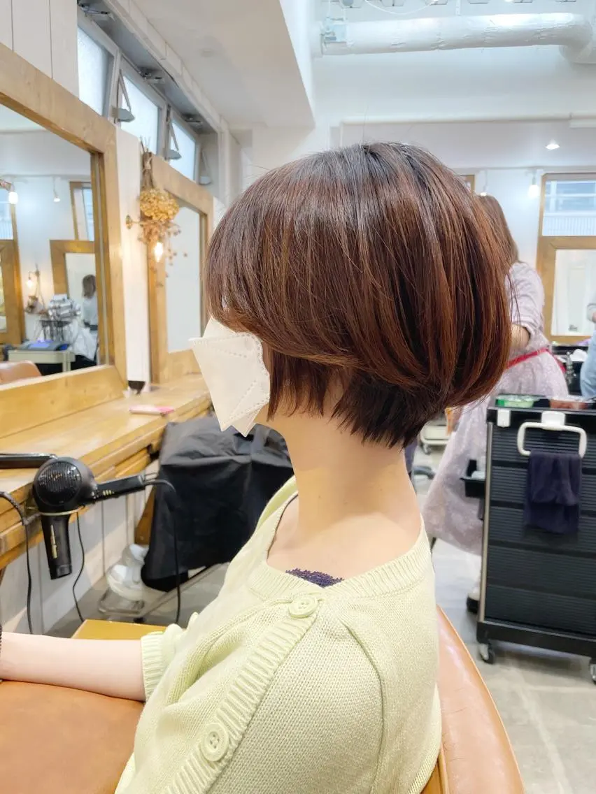 ショート カラー 👑銀座ショート/ 絶壁補正/金子涼👑のヘアスタイル