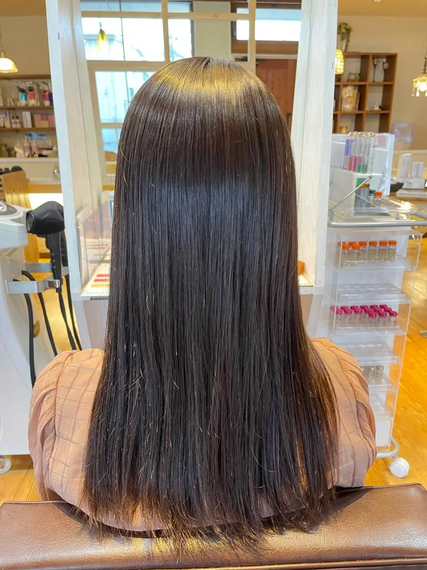 ロング 縮毛矯正 トリートメント 梶谷 和希のヘアスタイル