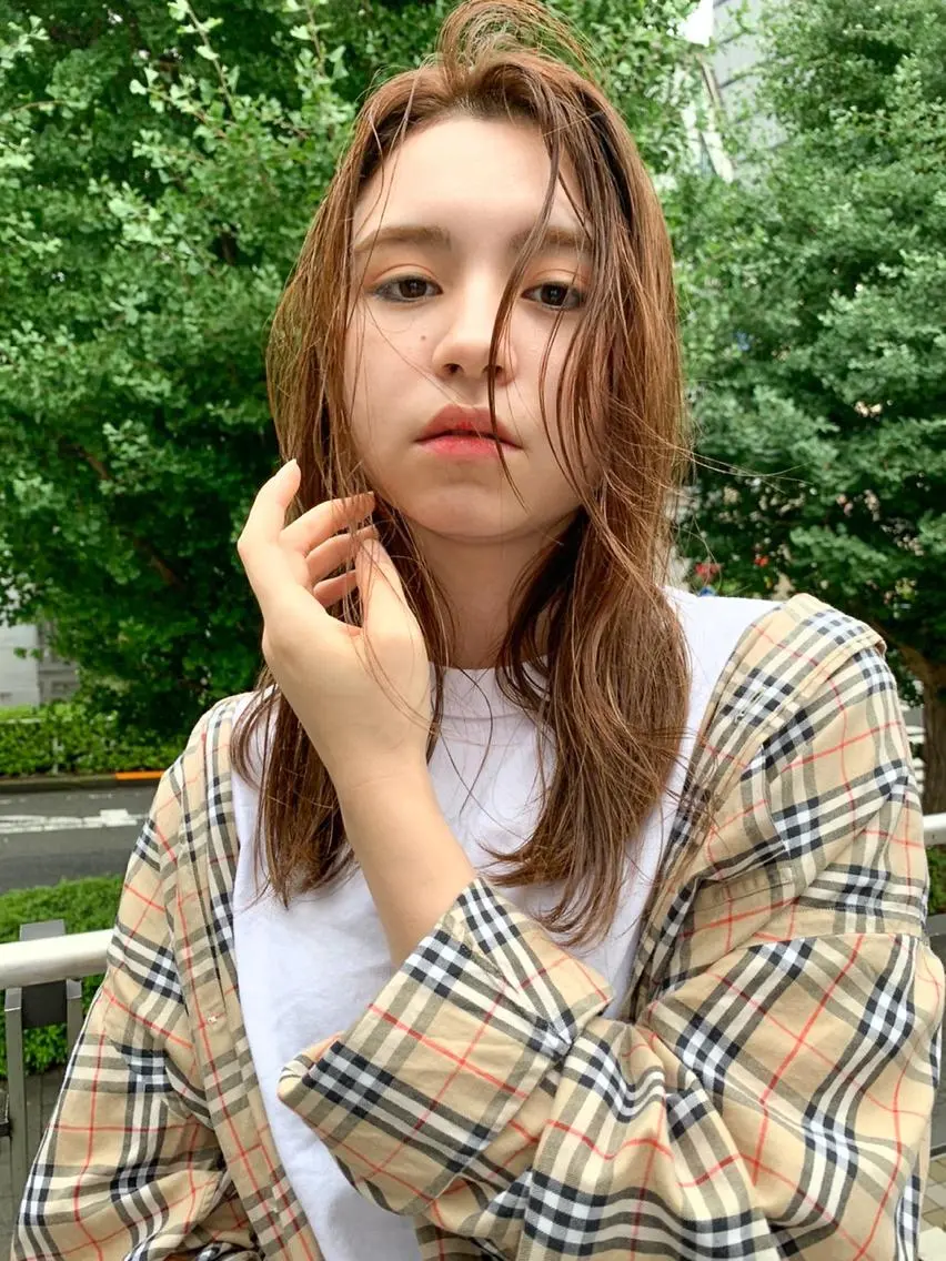 ミディアム カット ヘアカラー トリートメント 一ノ瀬 暁のヘアスタイル