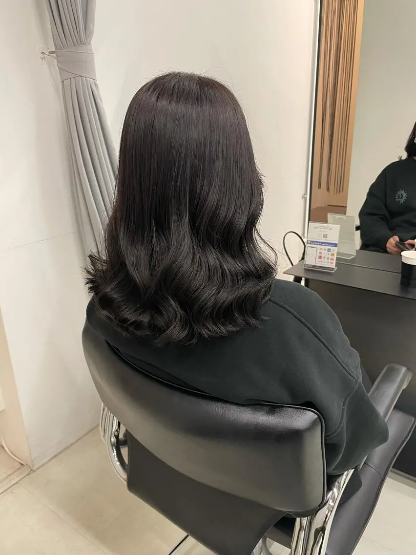 ミディアム カラー キッズ ヘアカラー トリートメント オトナヘア🌸 harukaのヘアスタイル