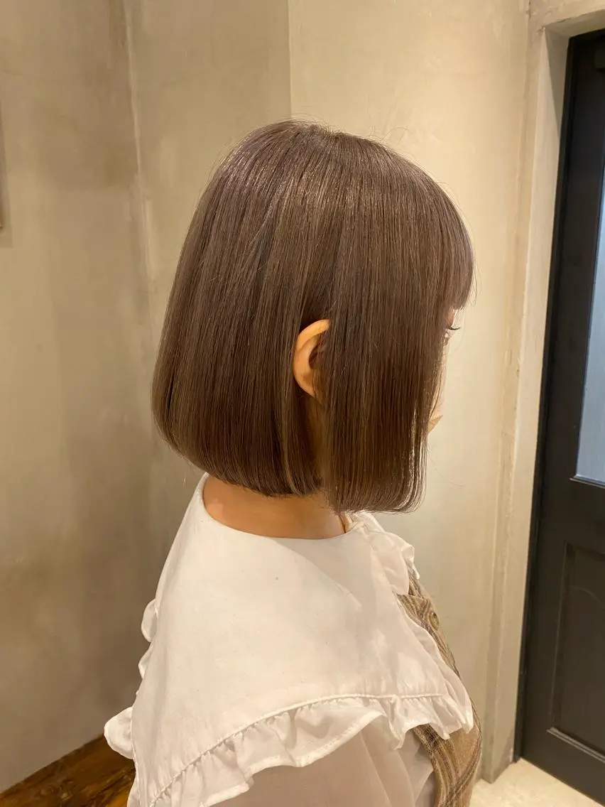 セミロング カット ヘアカラー トリートメント 新宿/顔周りカット +レイヤー=しずく♩のヘアスタイル