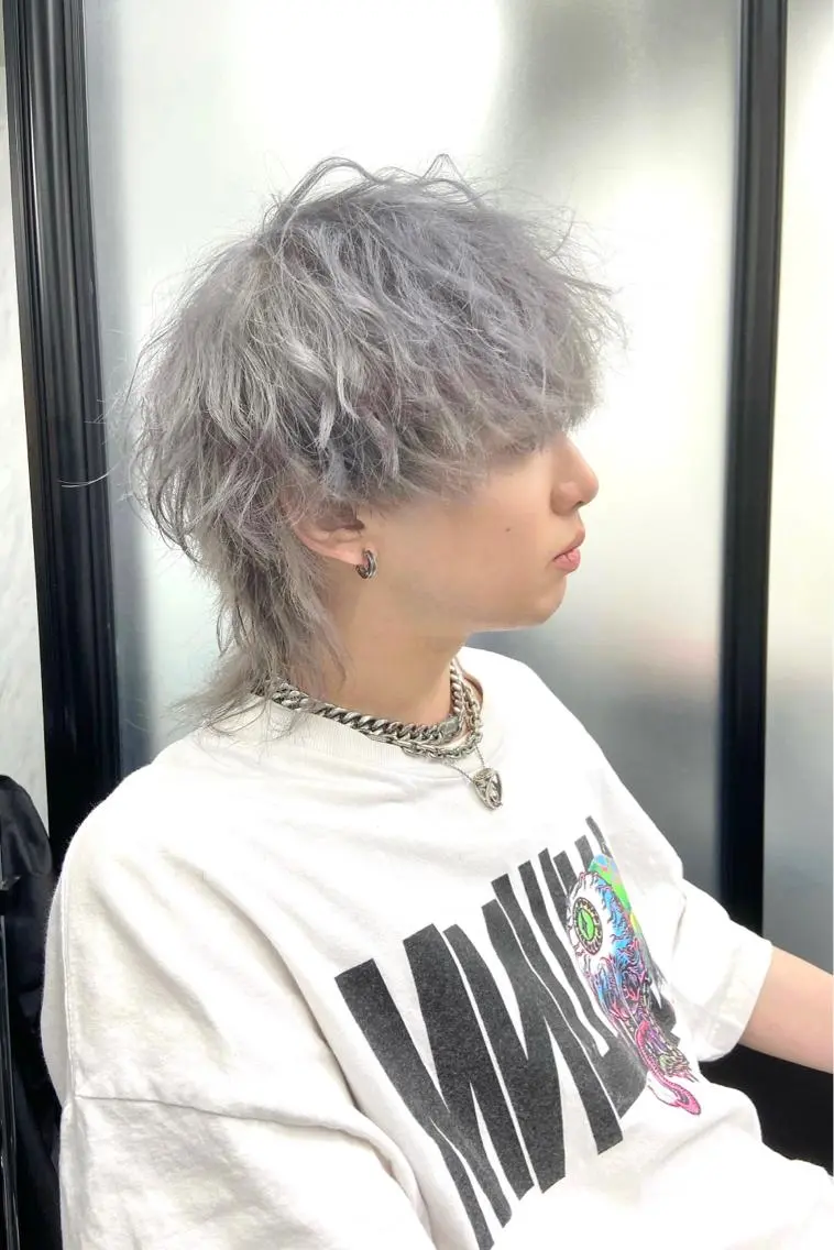 ミディアム カラー メンズ メンズハイトーン ハイトーンカラー ヘアカラー トリートメント メンズ特化/ マンツーマン/Ryuのヘアスタイル