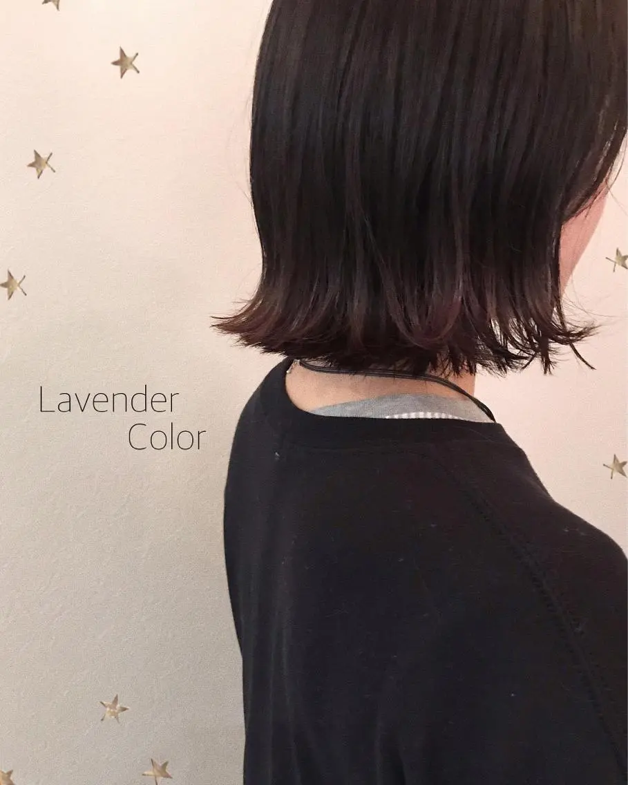 ミディアム カラー 市川 千夏のヘアスタイル