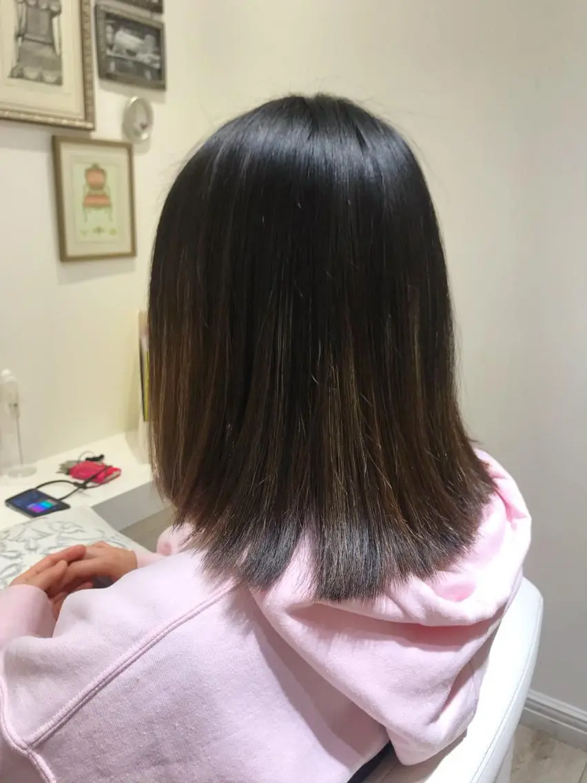 ミディアム ウフ 長瀬のヘアスタイル
