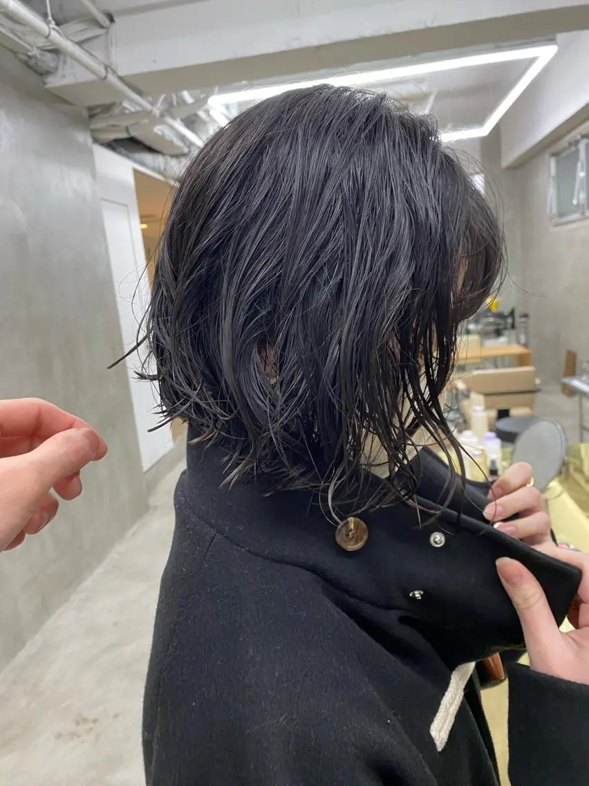 ショート カラー パーマ スパイラルパーマ 無料カットモデル募集 🌱ひょうがのヘアスタイル