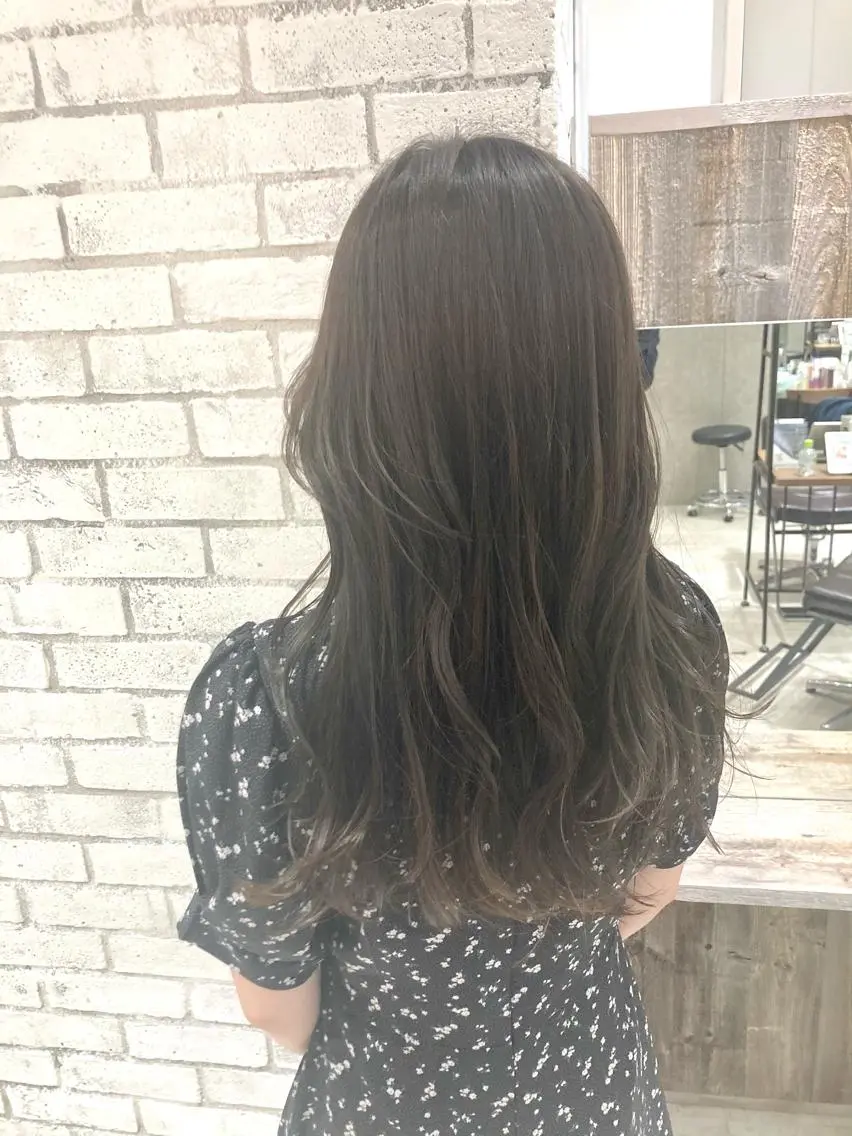 セミロング カット ヘアカラー トリートメント 🌈外国風ハイライト こうたろうのヘアスタイル