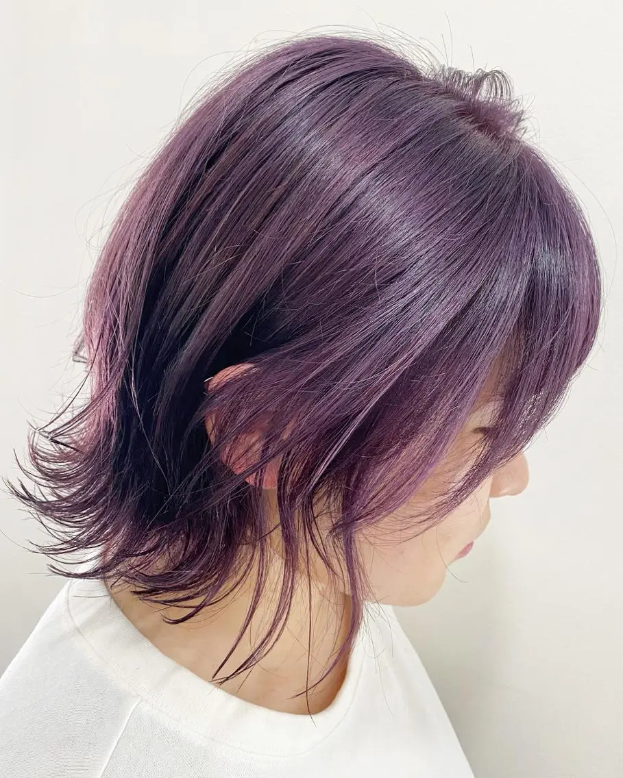 ショート カラー ラベンダーカラー ヘアカラー fulam/ WATANABEのヘアスタイル