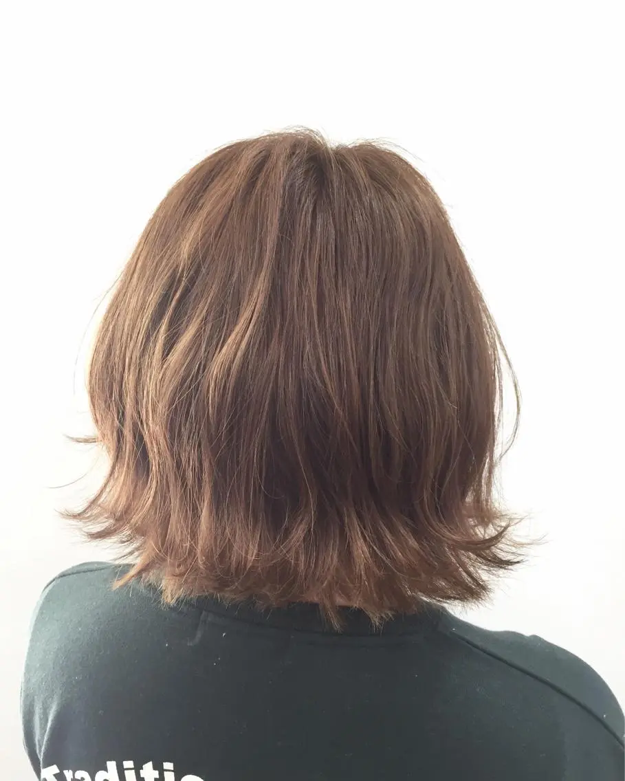 ショート カラー ベージュカラー ミルクティーベージュ カット ヘアカラー 🌛ダブルカラー 🌜SAYAKAのヘアスタイル