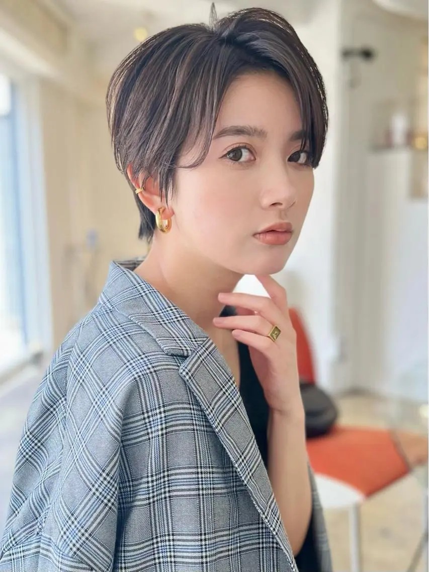 ショート カット ヘアカラー トリートメント ショート/ボブ/縮毛 三上達大のヘアスタイル