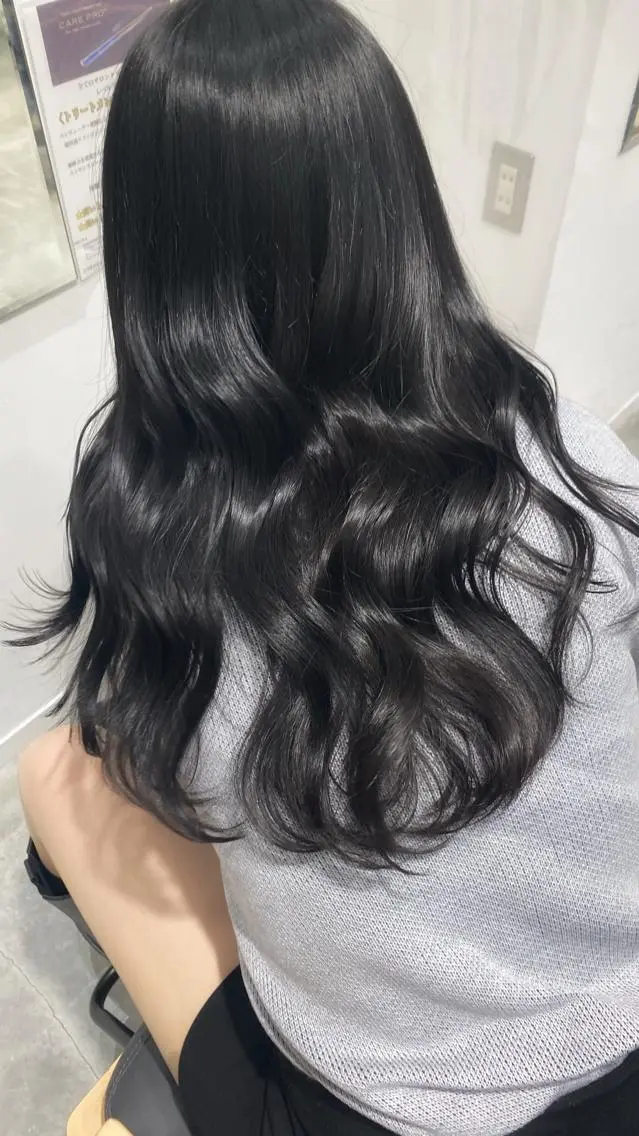 ロング カラー トリートメント 艶カラー/韓国風ヘア 🩵shioneのヘアスタイル