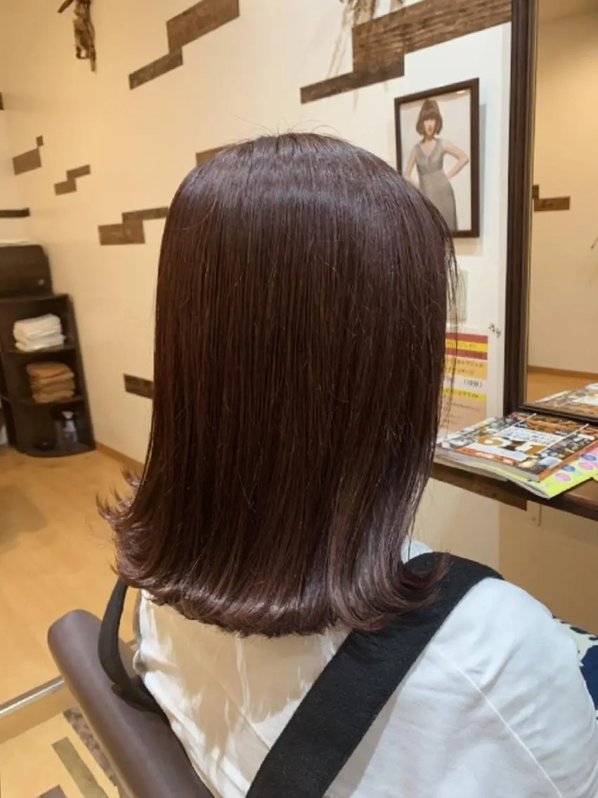 ミディアム カラー ラベンダーカラー ラベンダーピンク ピンクカラー ヘアカラー サトウ シューイチのヘアスタイル