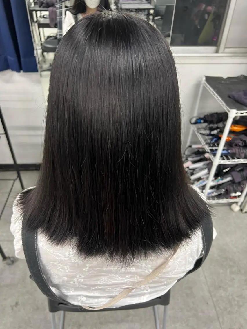 ミディアム カラー パーマ ヘアアレンジ メンズ キッズ ネイル マツエク・マツパ アイブロウ 💖似合わせカラー レイヤー💖縮毛矯正のヘアスタイル