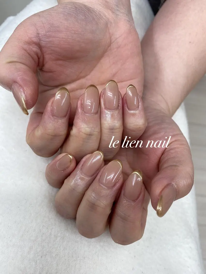 ネイル フレンチネイル ミラーネイル ニュアンスネイル オフィスネイル ワンカラーネイル le lien nailのネイルデザイン