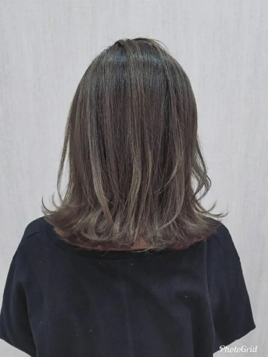 ミディアム カット 縮毛矯正 トリートメント 💎✨艶髪美髪✨💎 Alushe心斎橋店のヘアスタイル
