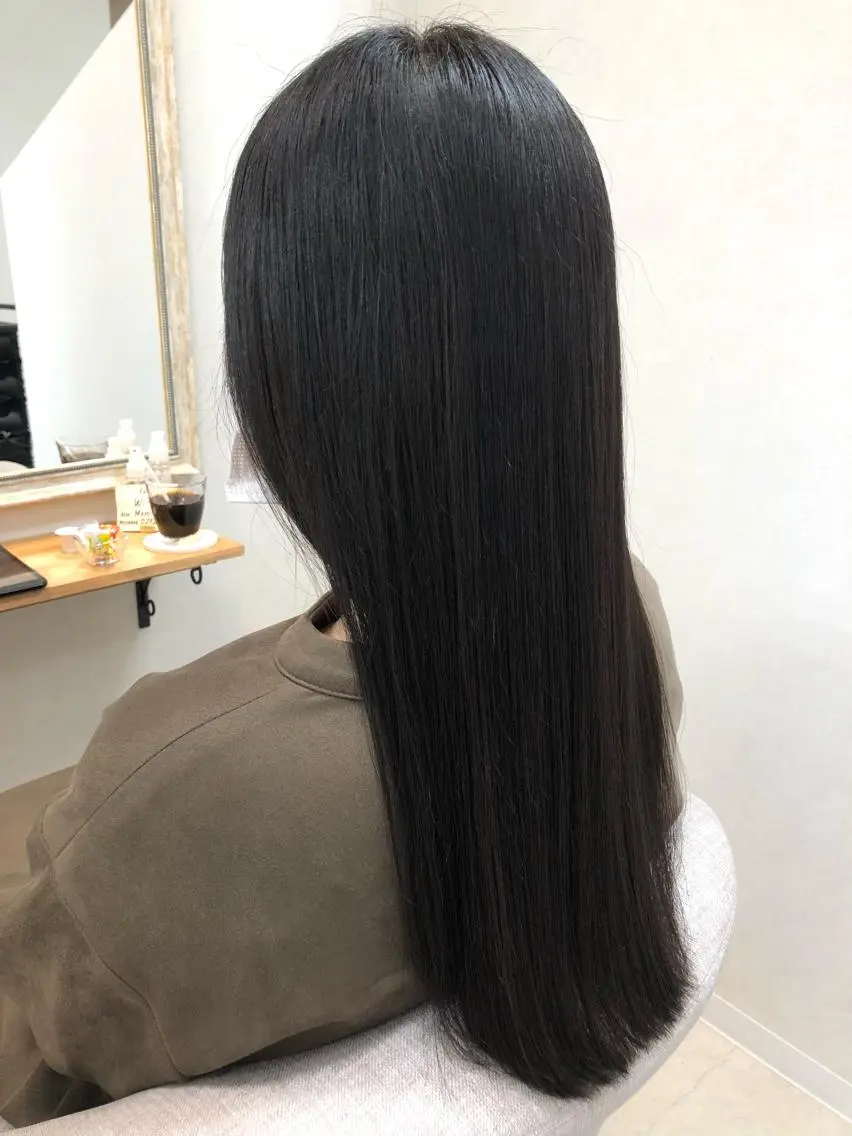 ロング 縮毛矯正 カット 縮毛矯正 ショート/白髪ぼかし 君和田若菜のヘアスタイル
