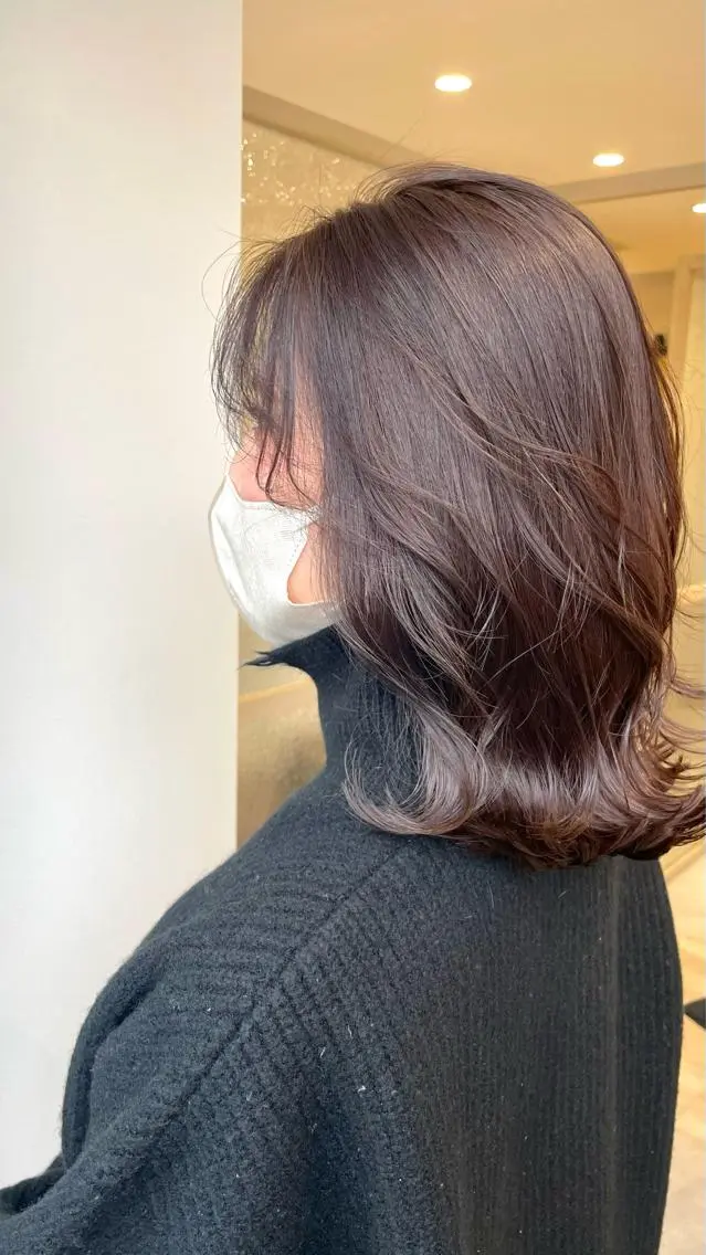 ミディアム カラー モデルさん募集中IT byALBUM八王子のヘアスタイル