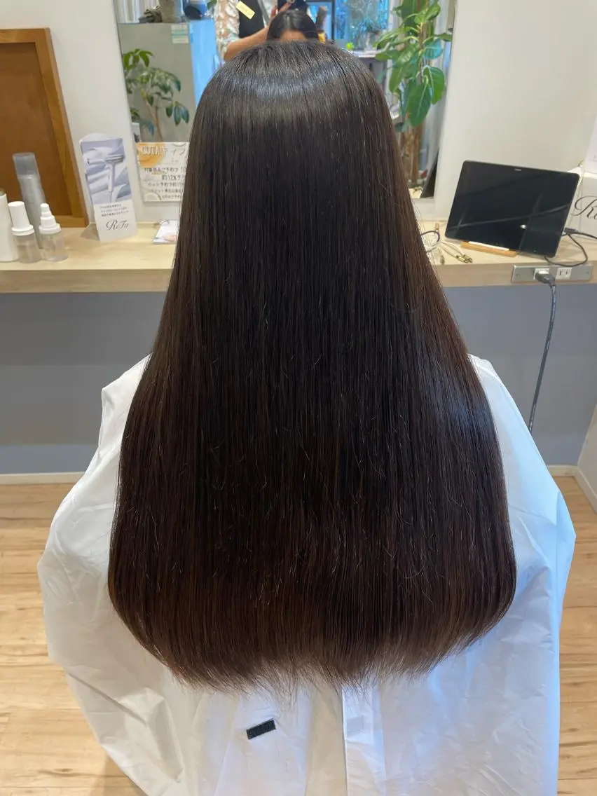 ロング 縮毛矯正 【ママ美容師】 WAKOのヘアスタイル