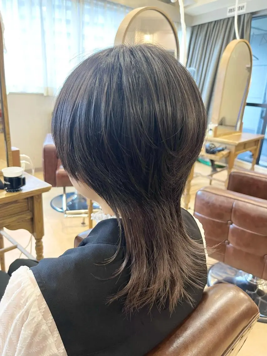 ミディアム カラー ヘアカラー トリートメント S.BLOOM 川崎 翔哉のヘアスタイル