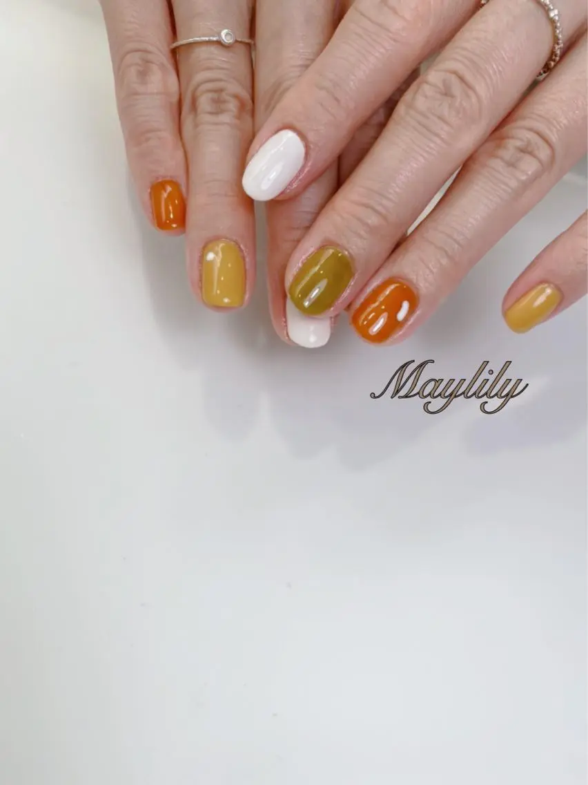 ネイル 持ち込み ハンドネイル Nail salon Maylilyのネイルデザイン