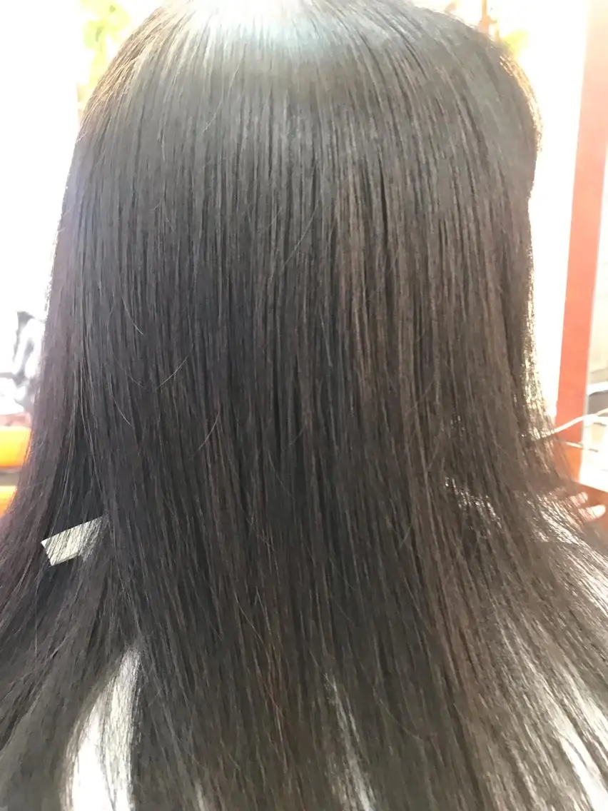 セミロング カラー 桧山 真のヘアスタイル