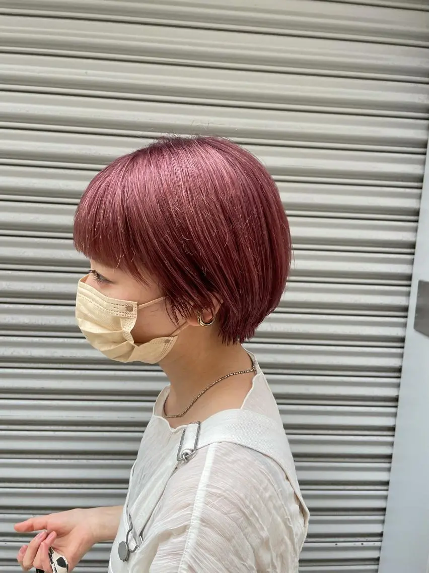 ショート カラー ショートヘア やまさきえりこ ニュアンスパーマのヘアスタイル