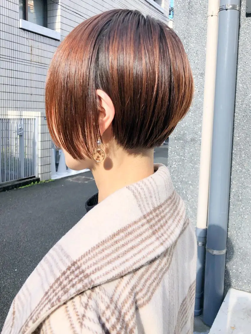 ショート カラー カット ヘアカラー トリートメント すきバサミを使わない カット✂️✨郡司泰之のヘアスタイル