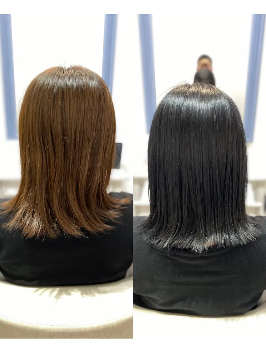 ミディアム カラー ブルーカラー ブルーグレー ブルーグレージュ グレージュ ✨髪質改善が大好評✨ 美容室lic近藤✨のヘアスタイル