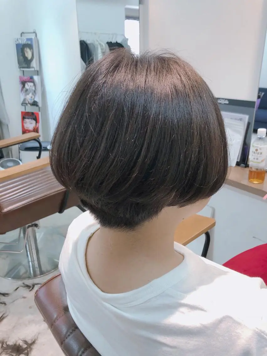 ショート カラー ショートボブ アッシュ ダークアッシュ ボブ ショートヘア 村田 幸穂のヘアスタイル