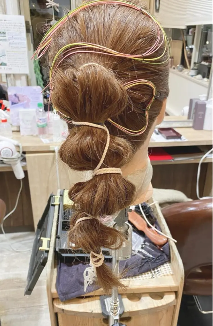 ロング 縮毛矯正 松崎祥のヘアスタイル