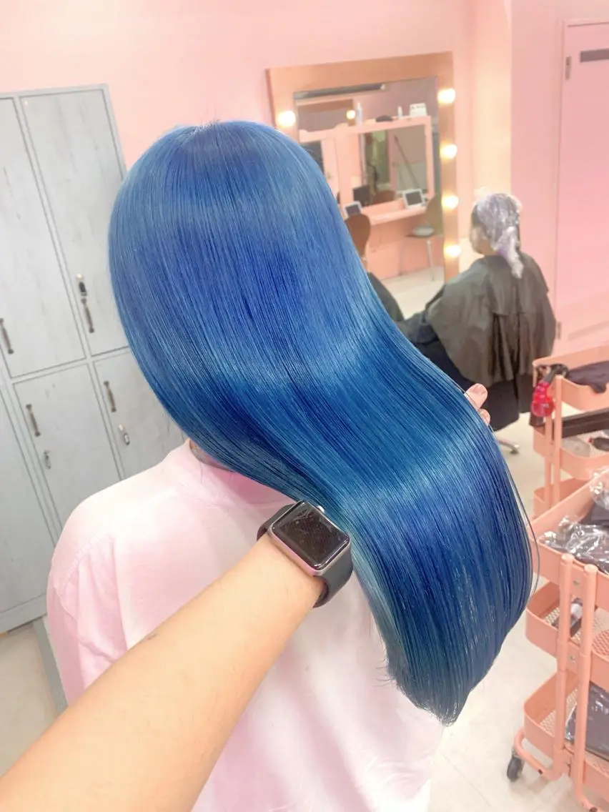 セミロング アッシュ アッシュグレー アッシュグレージュ ミストバング ピンクブラウン ヘアカラー トリートメント ハイトーン髪質改善 🎀🐰堀川智史🎀のヘアスタイル