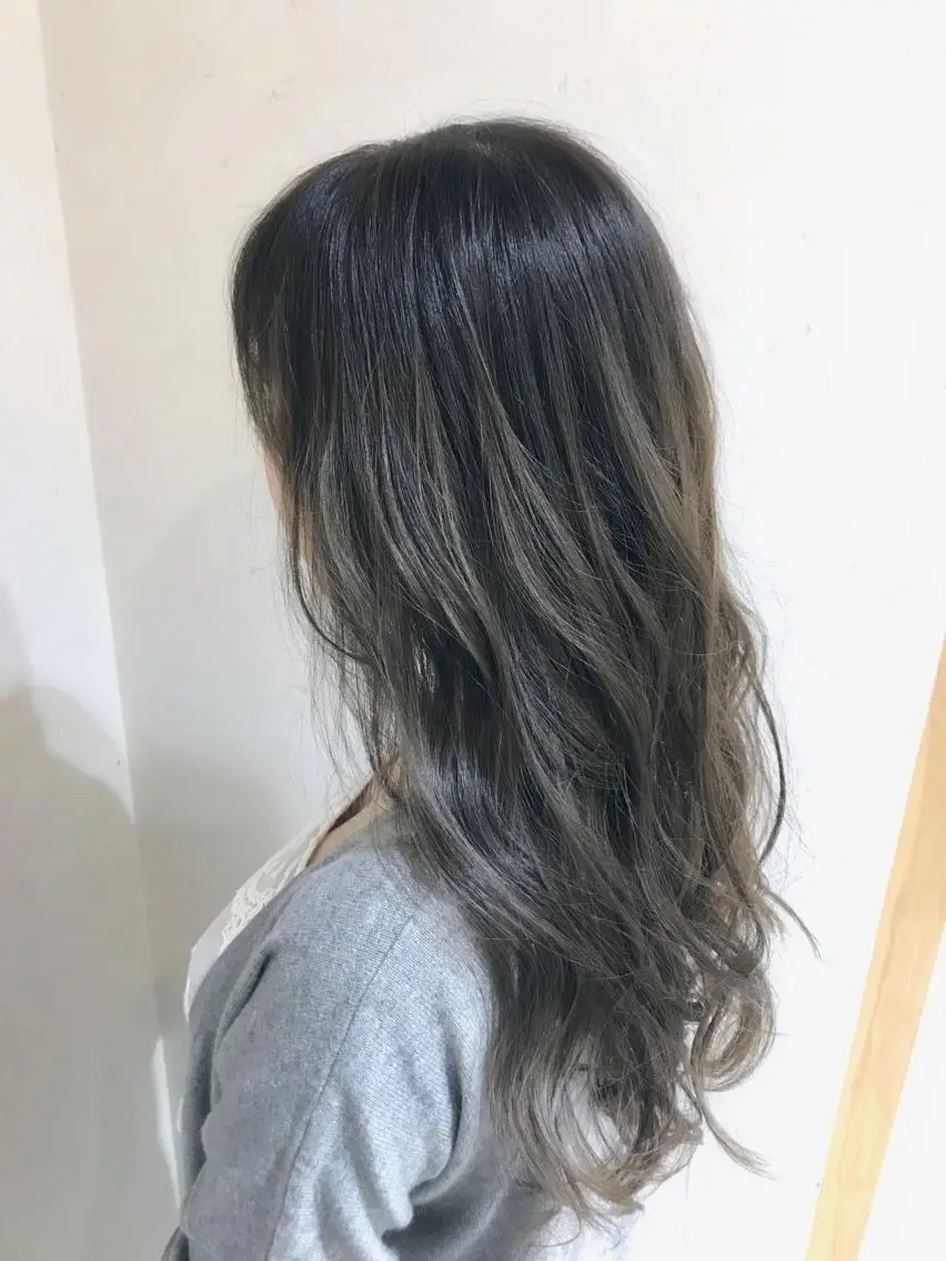 ロング カラー パーマ ヘアアレンジ アディクシーカラー グレージュ 縮毛矯正/美髪 髪質改善/石田幸輔のヘアスタイル