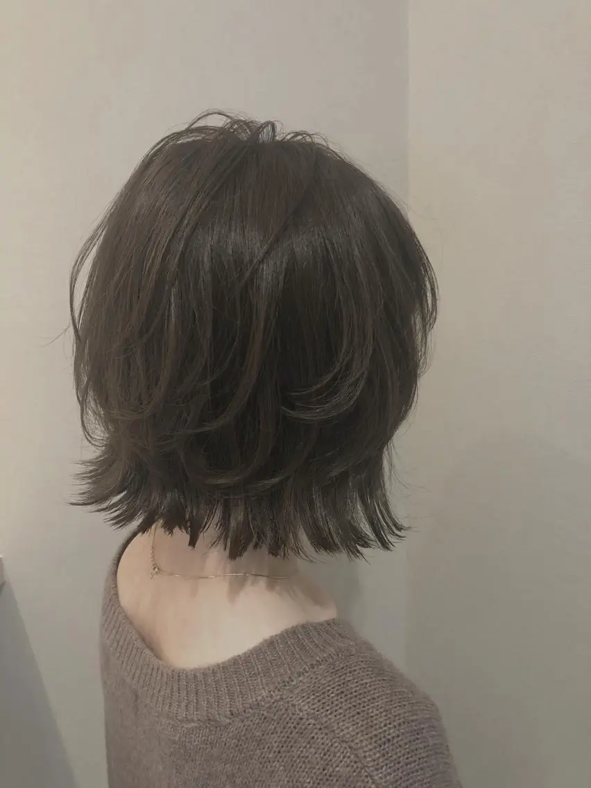 ミディアム ショート✨顔まわり マツモト ショウゴのヘアスタイル
