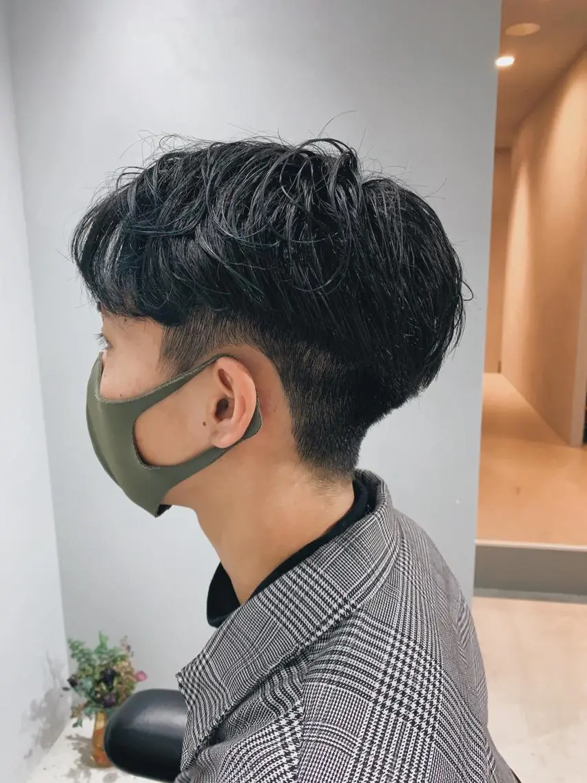 ショート パーマ ボブパーマコテ巻き風 パーマNo1深江秀平のヘアスタイル