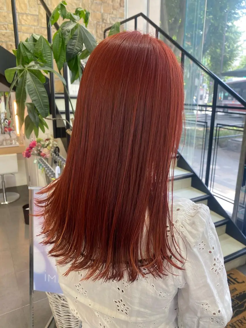 ロング カラー ヘアアレンジ TSUNA 🌙 Lim 五反田のマツエク・マツパデザイン