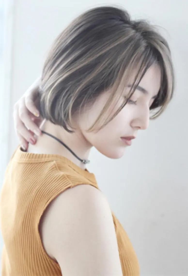 ショート パーマ 松岡 知のヘアスタイル