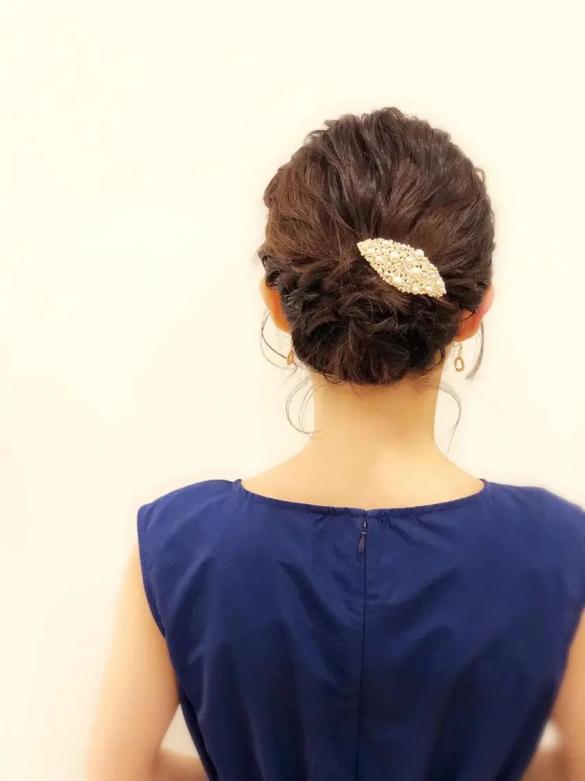 ミディアム ヘアアレンジ ボブ ヘアセット 10/4〜産休菊池 栄里奈のヘアスタイル