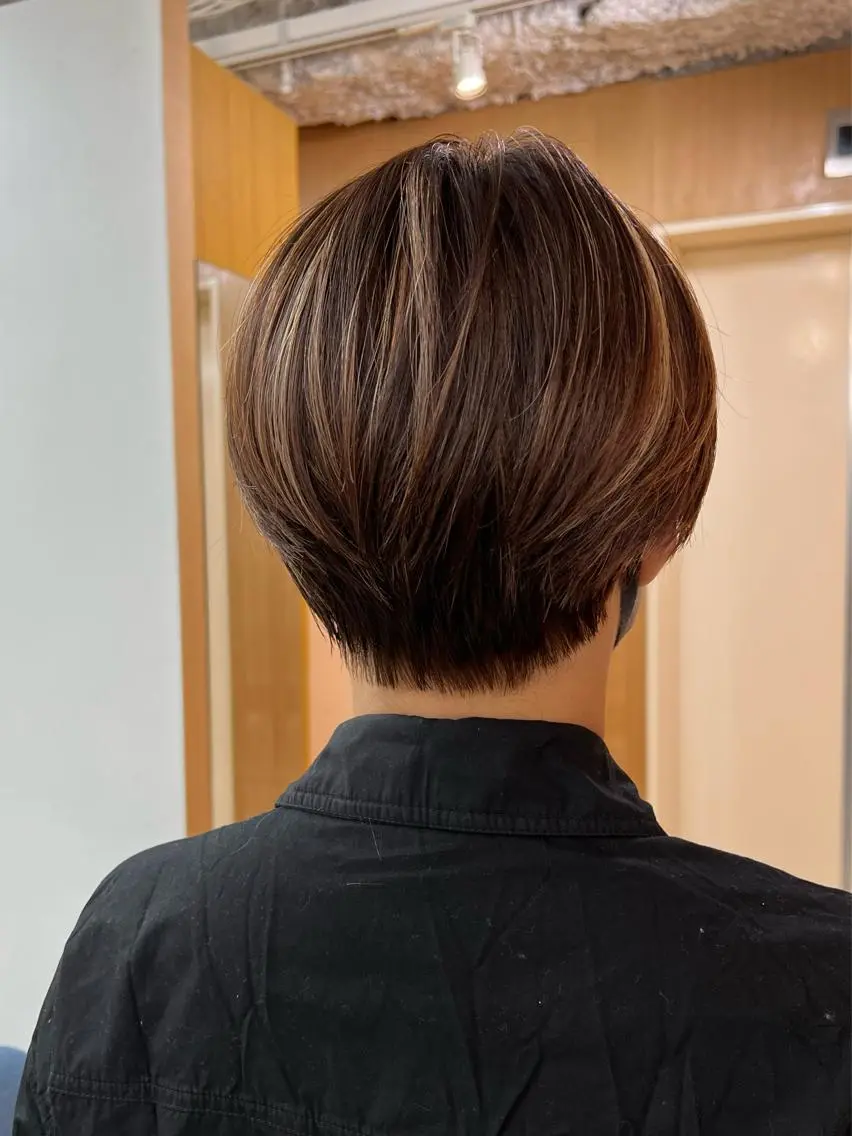 ショート カラー 透明感カラー/ イルミナカラーヒロキのヘアスタイル