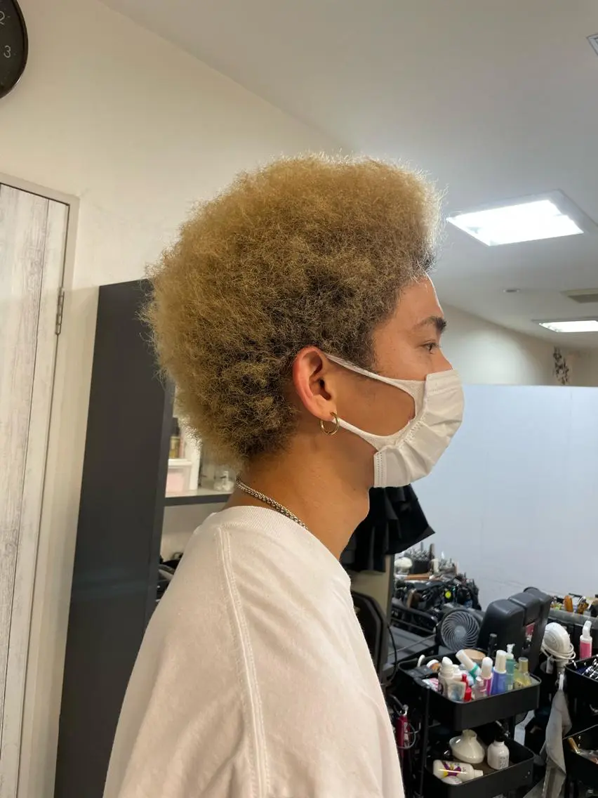 パーマ メンズ カット パーマ 松坂 祐斗のヘアスタイル