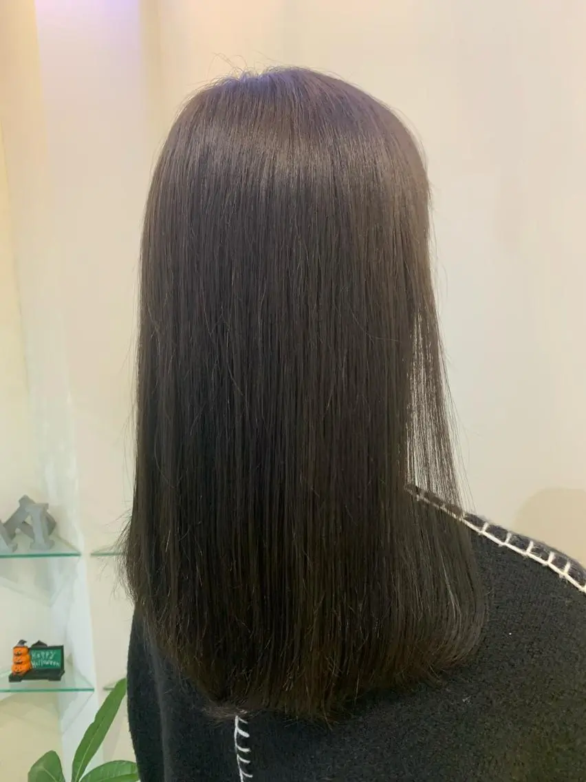 カラー ブリーチしない暖色 カラー🥀杉 優菜のヘアスタイル