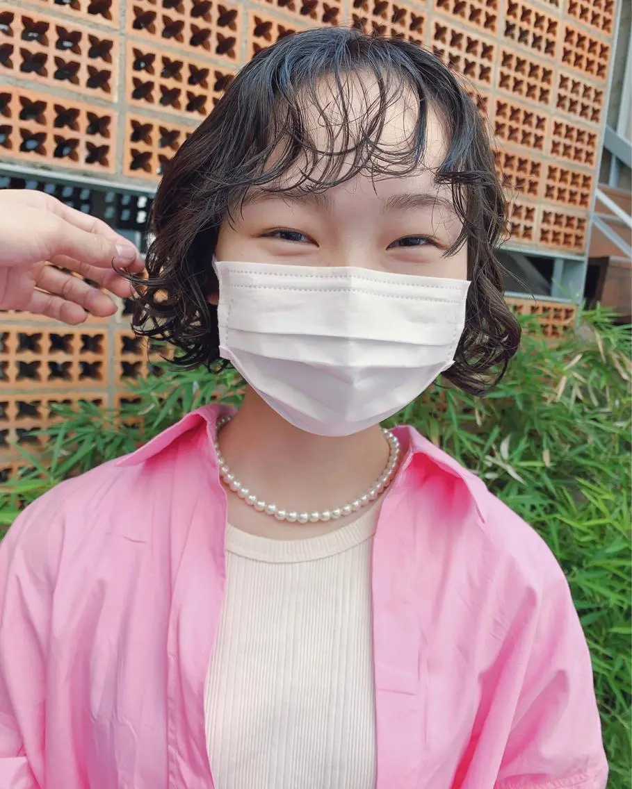 パーマ カット パーマ トリートメント ボブパーマコテ巻き風 パーマNo1深江秀平のヘアスタイル