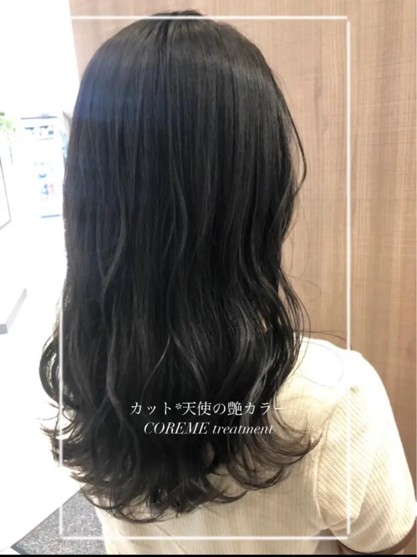セミロング カラー 縮毛矯正/髪質改善/ 艶髪ササキナツミのヘアスタイル