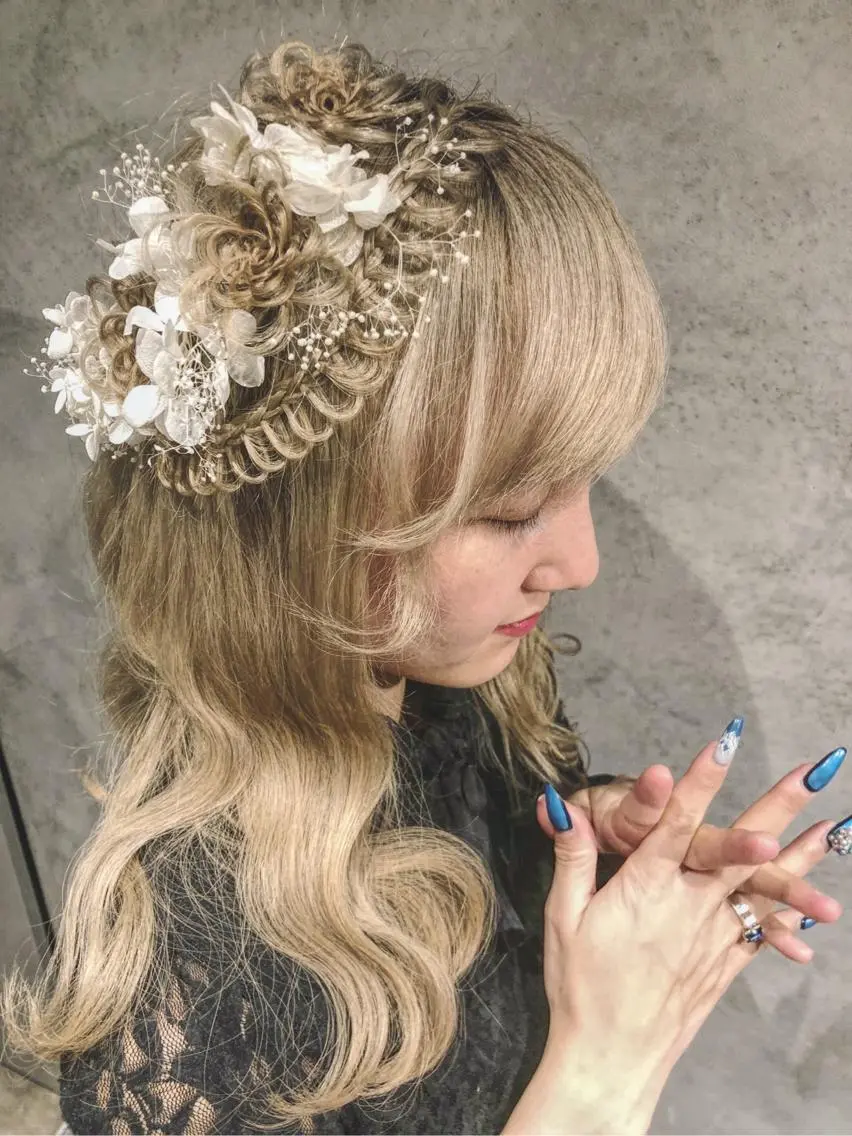 ミディアム 安和 大貴のヘアスタイル