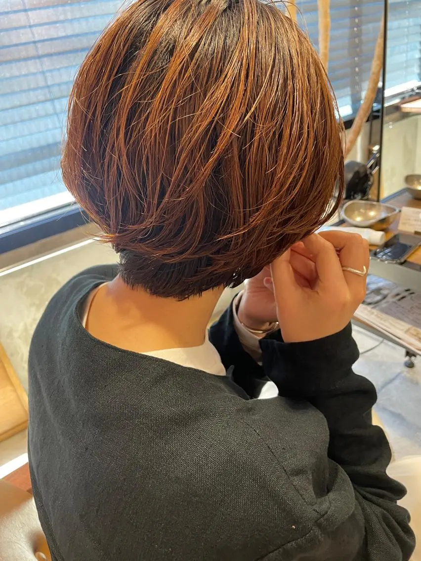 ショート カット パーマ トリートメント ayane⭐️ボブ・ ショート・パーマのヘアスタイル