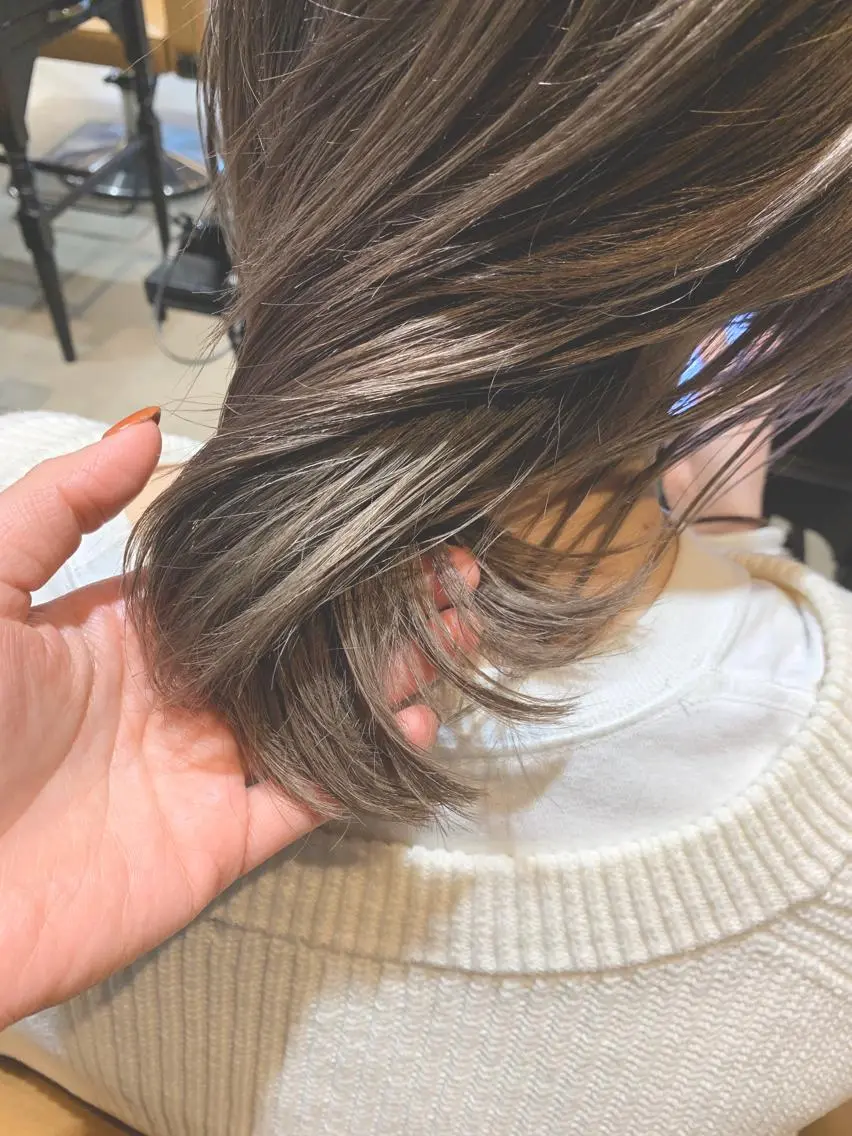 ミディアム カラー カット ヘアカラー トリートメント MAYU 💚森下のヘアスタイル